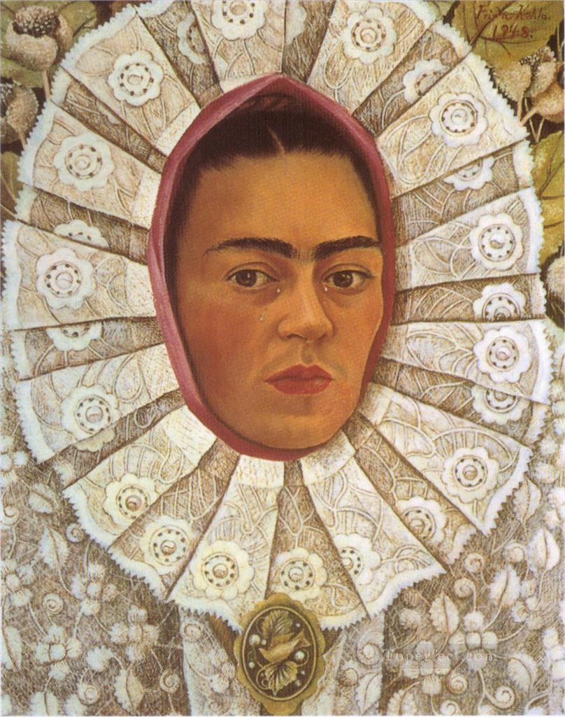 Autorretrato 2 feminismo Frida Kahlo Pintura al óleo